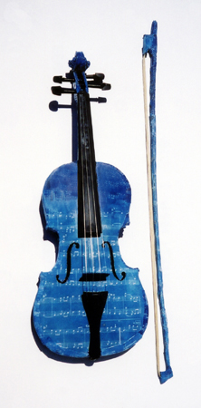 "Blue Notes" Violin - Front